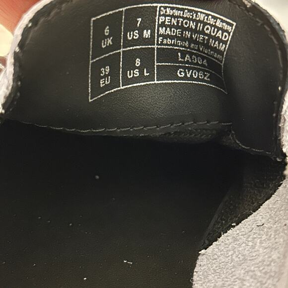 NEW Dr Martens Penton II Quad Loafers Silver Platform Ladies Size 8 Y2K Twee - Picture 8 of 11